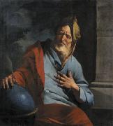 Giuseppe Antonio Petrini Weeping Heraclitus USA oil painting artist